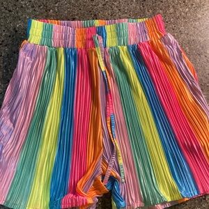 Colorful Striped Women's Shorts
